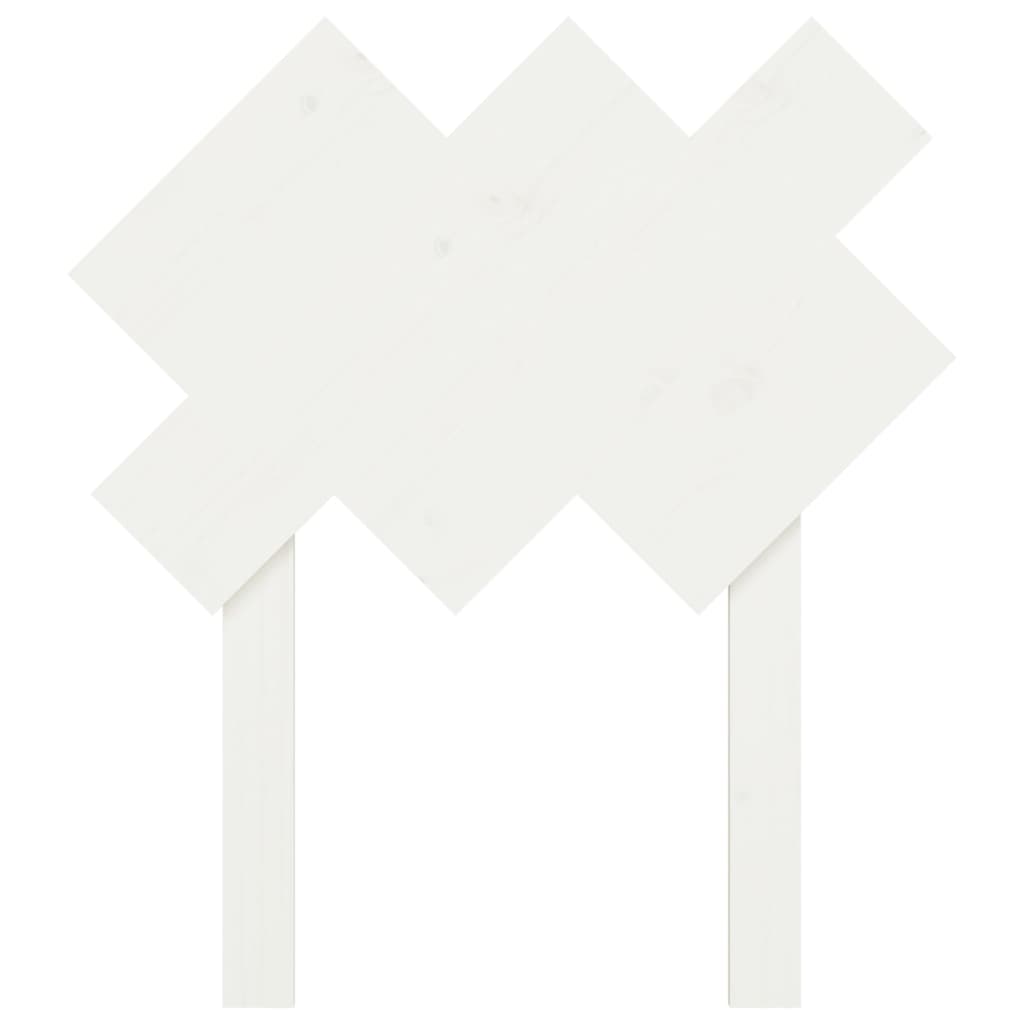 Cabeceira de cama 72,5x3x81 cm pinho maciço branco