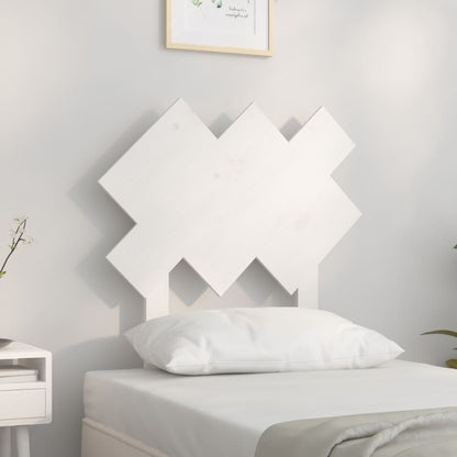 Cabeceira de cama 72,5x3x81 cm pinho maciço branco