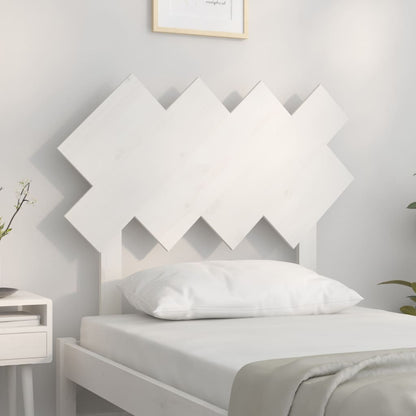 Cabeceira de cama 92x3x81 cm pinho maciço branco