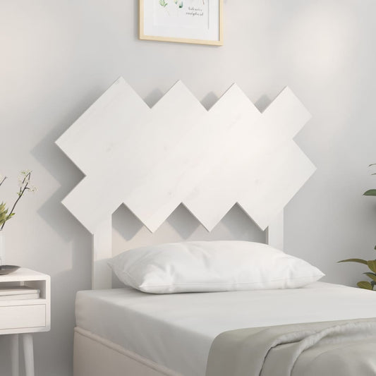 Cabeceira de cama 92x3x81 cm pinho maciço branco