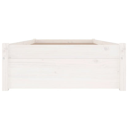 Estrutura de cama c/ gavetas 90x200 cm branco