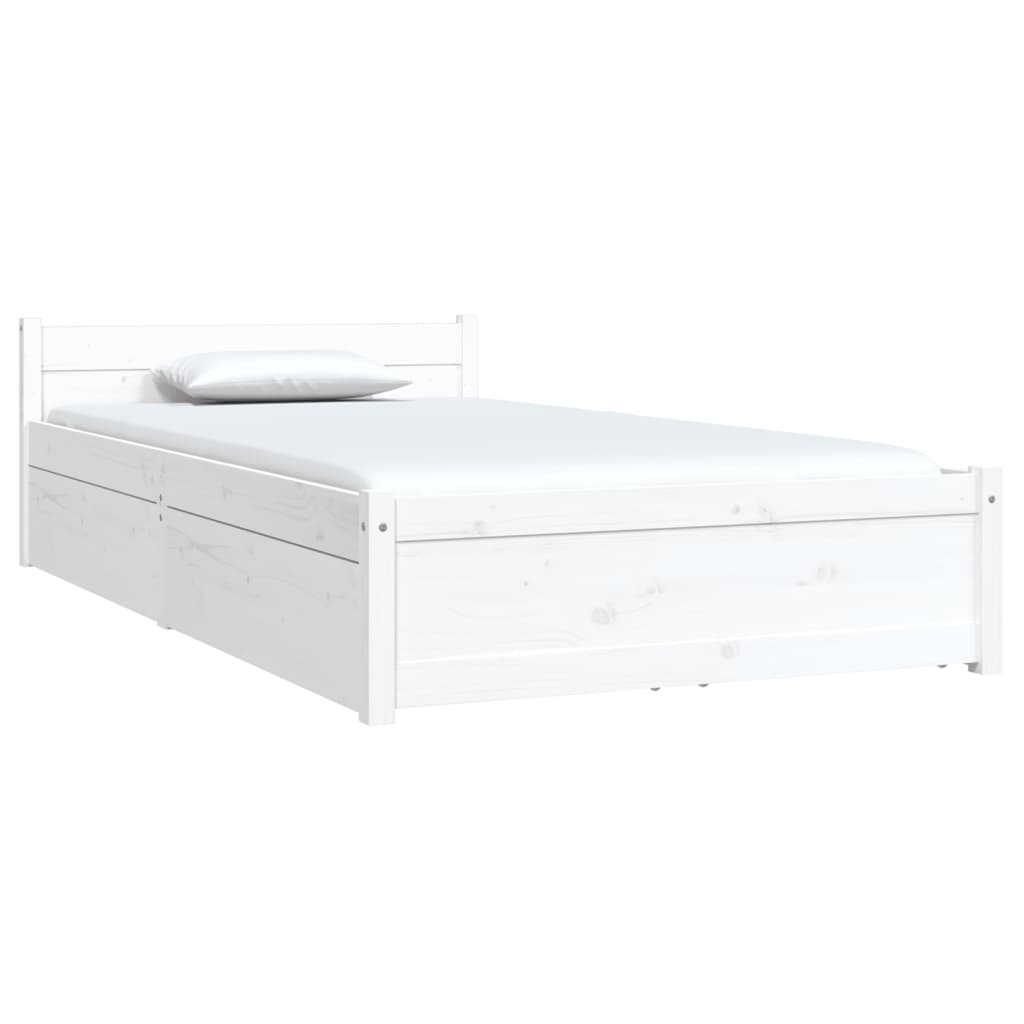 Estrutura cama com gavetas 90x190 cm Single branco