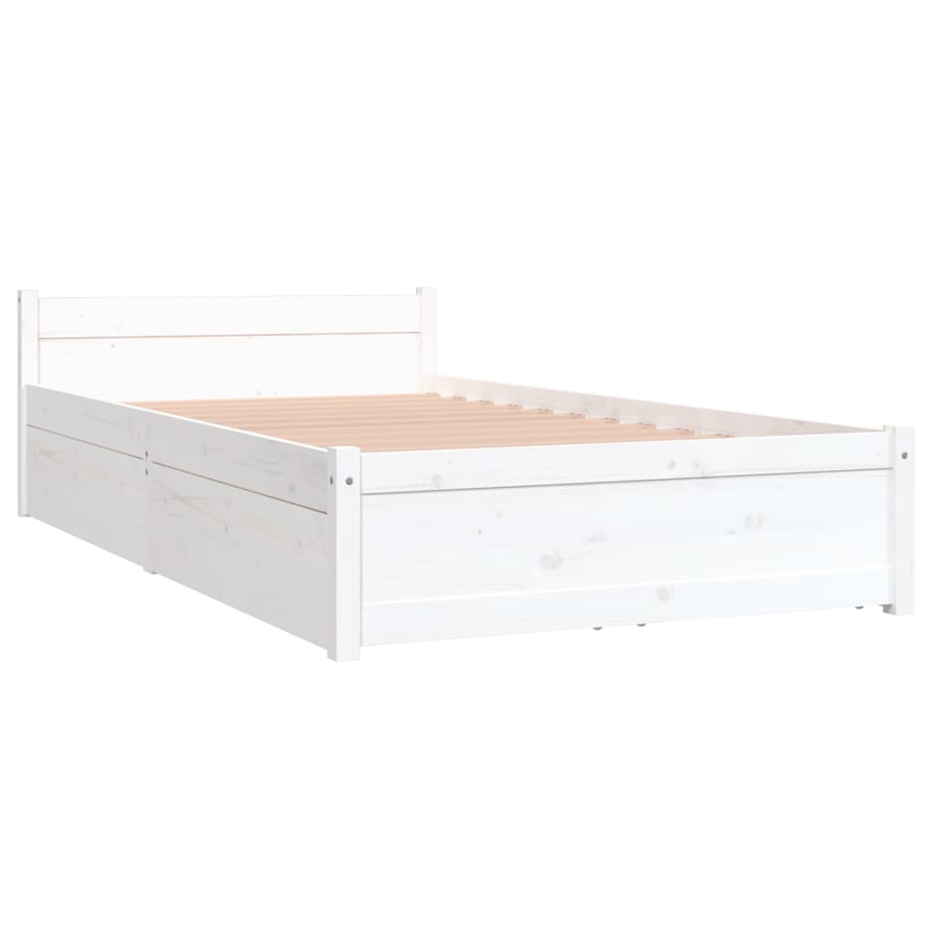 Estrutura cama com gavetas 90x190 cm Single branco