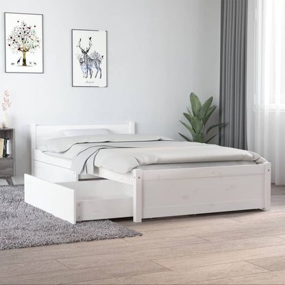 Estrutura cama com gavetas 90x190 cm Single branco