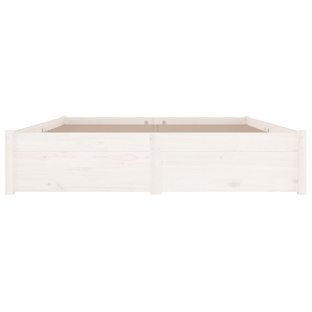 Estrutura de cama c/ gavetas 140x190 cm branco