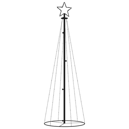 Árvore de Natal em cone 108 luzes LED 70x180 cm branco quente