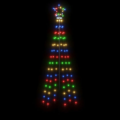 Árvore de Natal com espigão 108 luzes LED 180 cm colorido