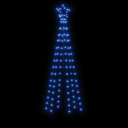 Árvore de Natal com espigão 108 luzes LED 180 cm azul