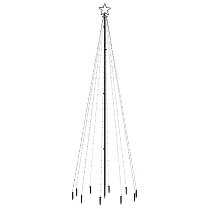 Árvore de Natal com espigão 310 luzes LED 300 cm branco quente