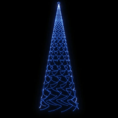 Árvore de Natal com espigão 3000 luzes LED 800 cm azul