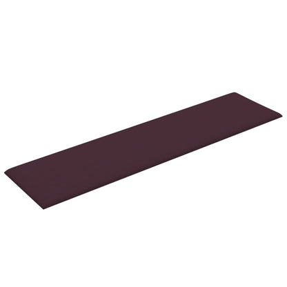 Painel de parede 12 pcs 60x15 cm tecido 1,08 m² roxo