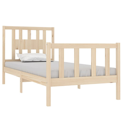 Estrutura de cama solteiro 90x190 cm madeira maciça