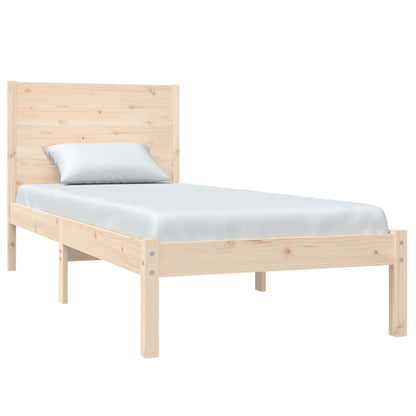 Estrutura de cama pequena solteiro 75x190 cm madeira maciça