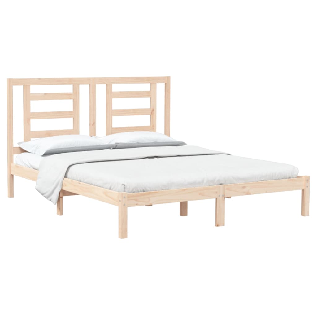 Estrutura de cama 5FT King 150x200 cm pinho maciço