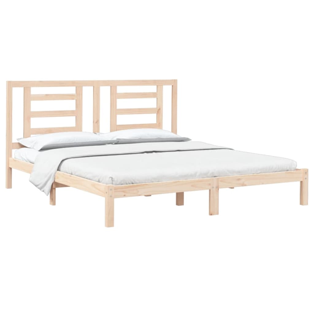 Estrutura de cama super king 180x200 cm madeira maciça