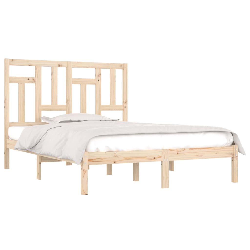 Estrutura de cama pequena casal 120x190 cm pinho maciço