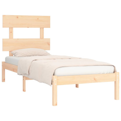 Estrutura de cama solteiro 90x190 cm madeira maciça