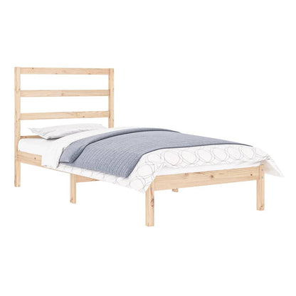 Estrutura de cama solteiro 90x190 cm madeira maciça