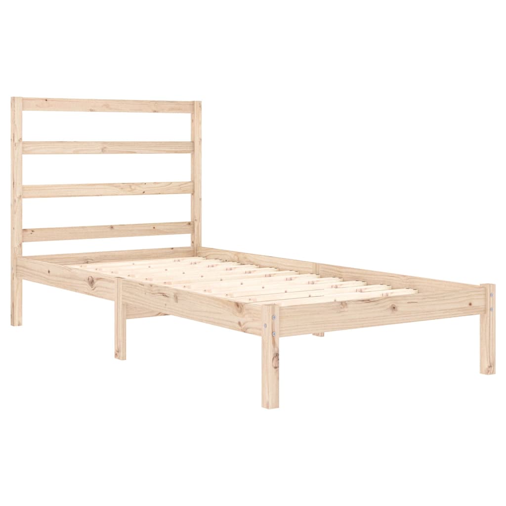 Estrutura de cama solteiro 90x190 cm madeira maciça