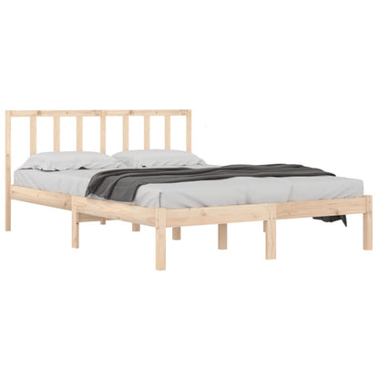 Estrutura de cama dupla 135x190 cm pinho maciço