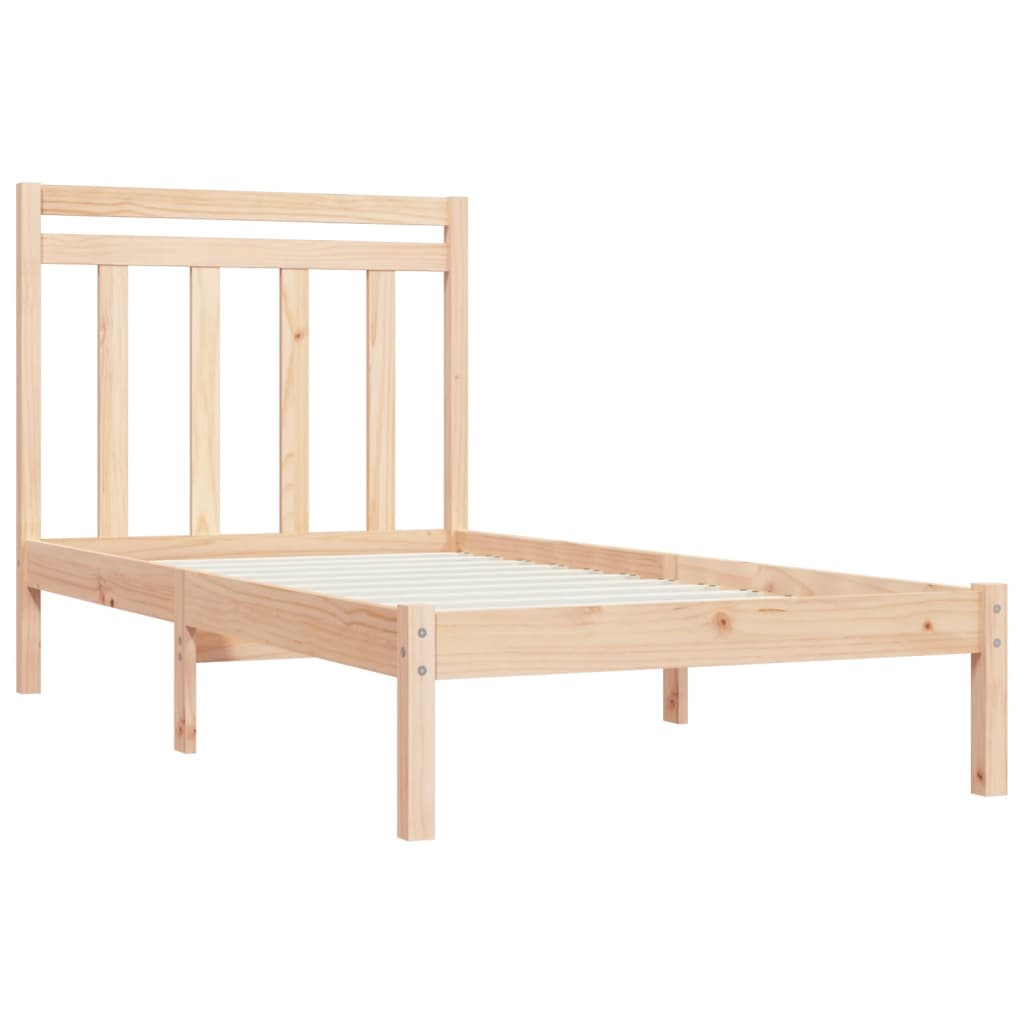 Estrutura de cama solteiro 90x190 cm madeira maciça