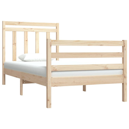 Estrutura de cama solteiro 90x190 cm madeira maciça