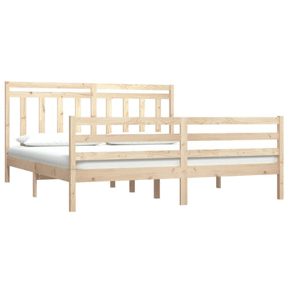 Estrutura de cama super king 180x200 cm madeira maciça