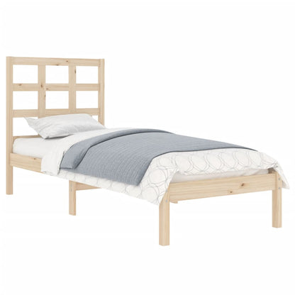 Estrutura de cama solteiro 90x190 cm madeira maciça