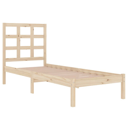 Estrutura de cama solteiro 90x190 cm madeira maciça