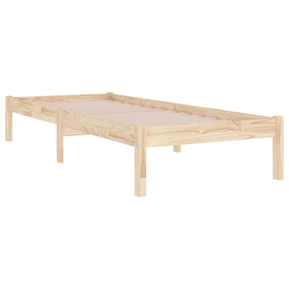 Estrutura de cama solteiro 90x190 cm madeira maciça