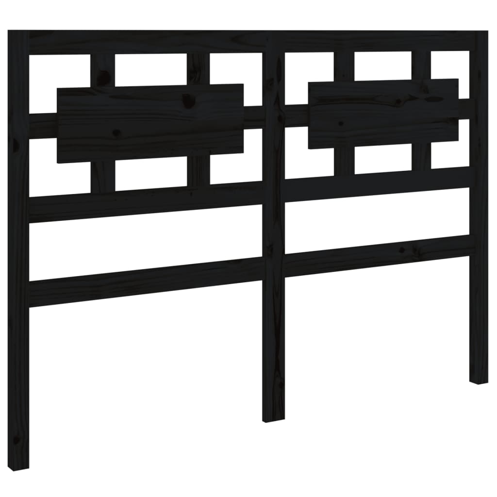 Estrutura cama dupla pequena 120x190 cm madeira maciça preto