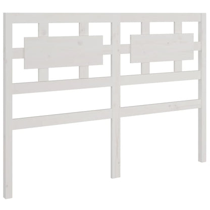 Estrutura de cama dupla 135x190 cm madeira maciça branco