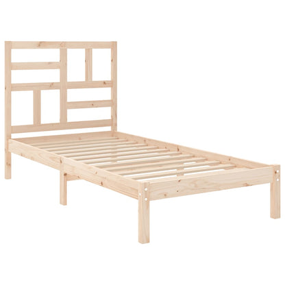 Estrutura de cama solteiro 90x190 cm madeira maciça