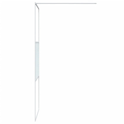 Divisória de chuveiro vidro transparente ESG 80x195 cm branco