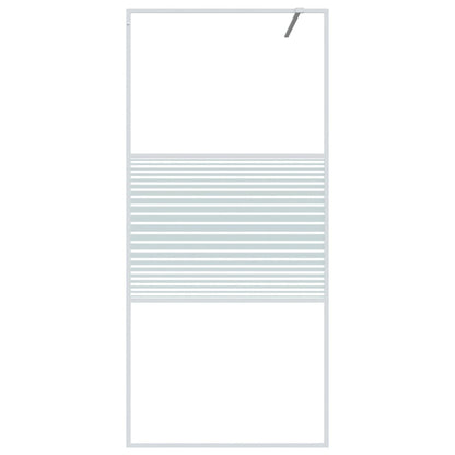 Divisória de chuveiro vidro transparente ESG 90x195 cm branco