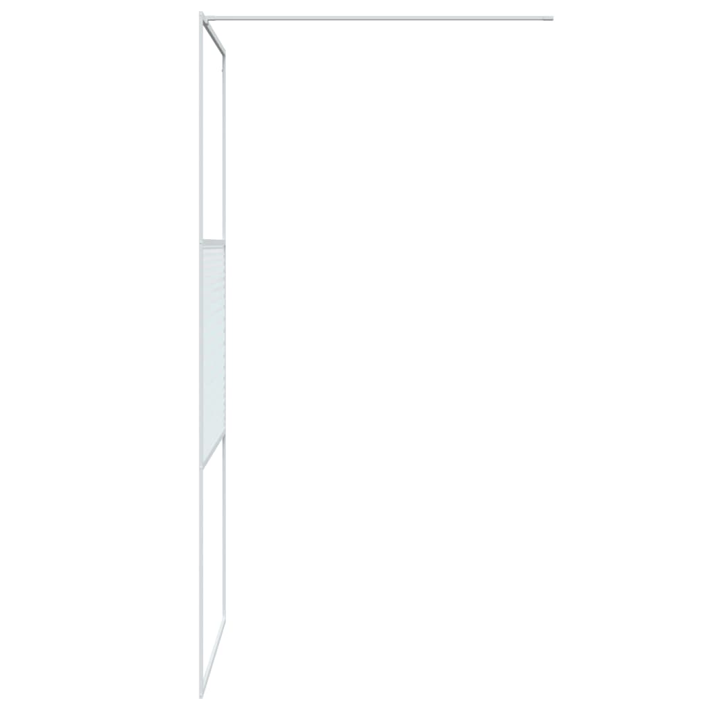 Divisória de chuveiro vidro transparente ESG 90x195 cm branco