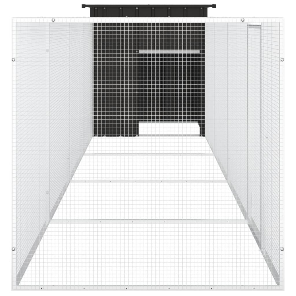 Galinheiro 500x91x100 cm aço galvanizado antracite