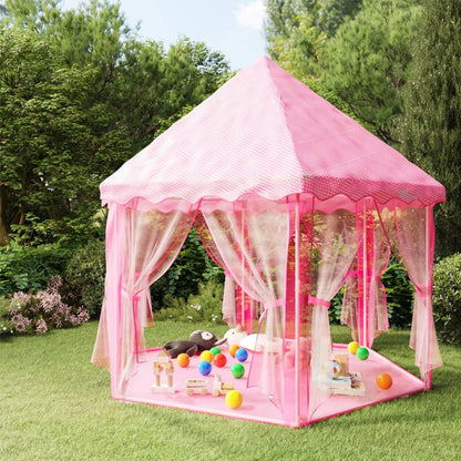 Tenda de brincar princesas c/ 250 bolas 133x140 cm rosa