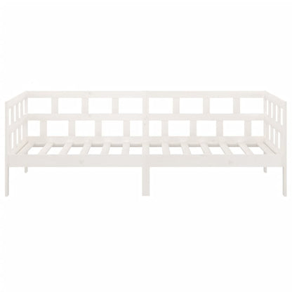 Sofá-cama 80x200 cm madeira de pinho maciça branco