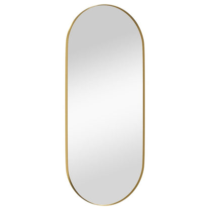 Espelho de parede 35x80 cm oval dourado