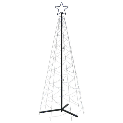 Árvore de Natal em cone 200 luzes LED 70x180 cm azul