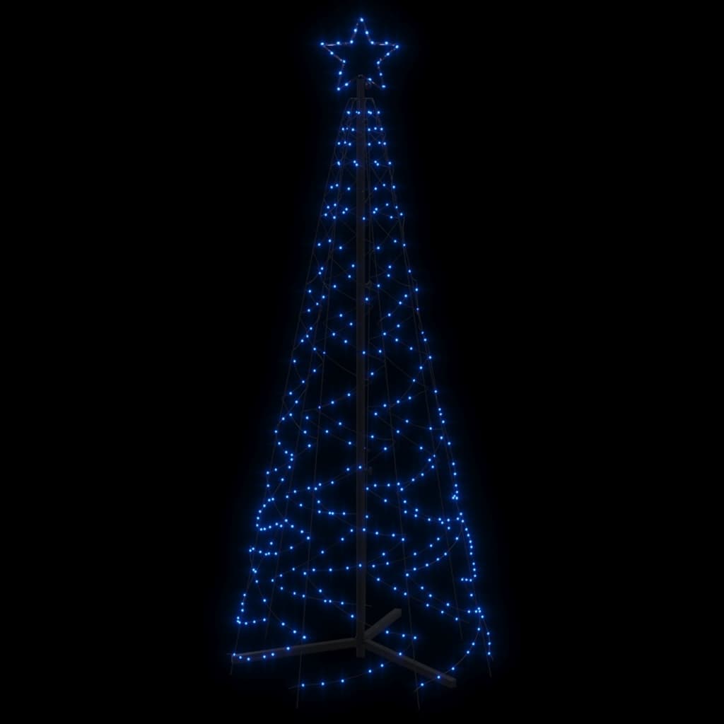 Árvore de Natal em cone 200 luzes LED 70x180 cm azul