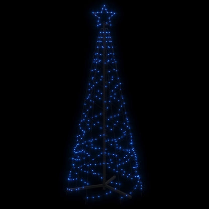 Árvore de Natal em cone 200 luzes LED 70x180 cm azul