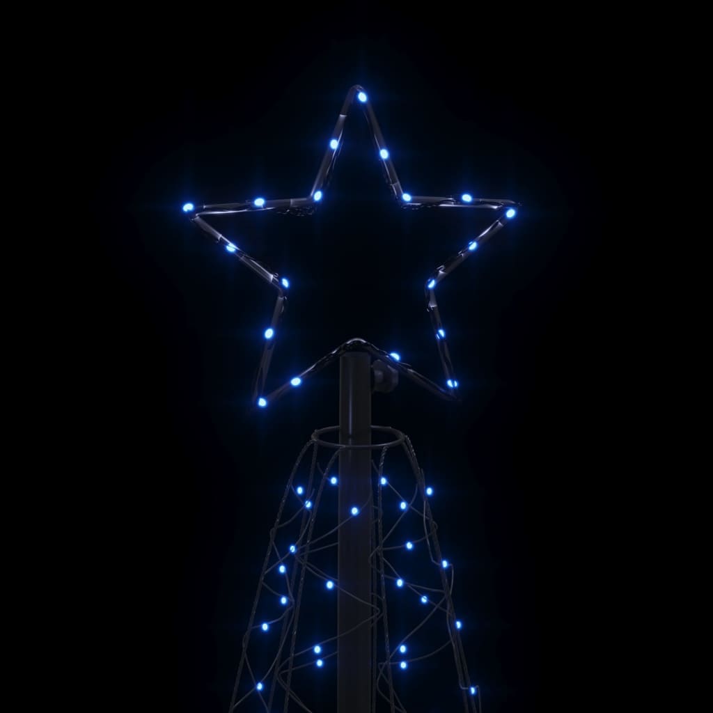 Árvore de Natal em cone 200 luzes LED 70x180 cm azul