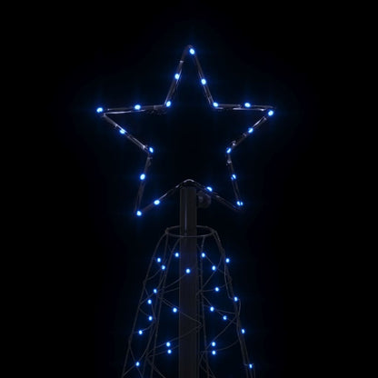 Árvore de Natal em cone 200 luzes LED 70x180 cm azul