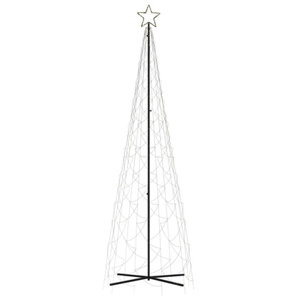 Árvore de Natal em cone 500 luzes LED 100x300 cm branco quente