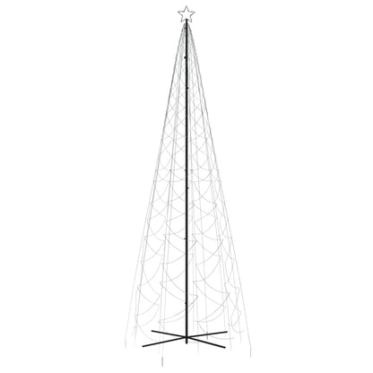 Árvore de Natal em cone 1400 luzes LED 160x500 cm branco frio