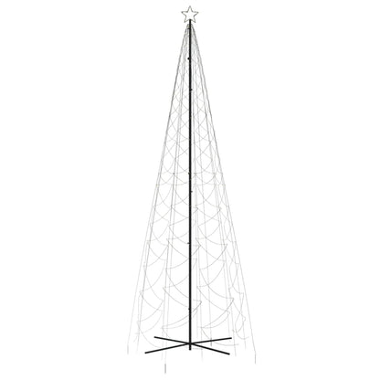 Árvore de Natal em cone 1400 luzes LED 160x500 cm branco quente