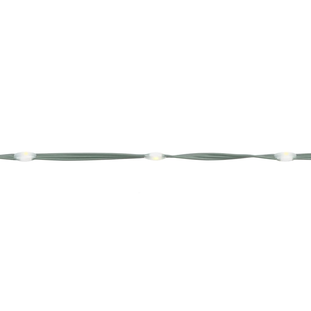 Árvore de Natal em cone 1400 luzes LED 160x500 cm branco quente