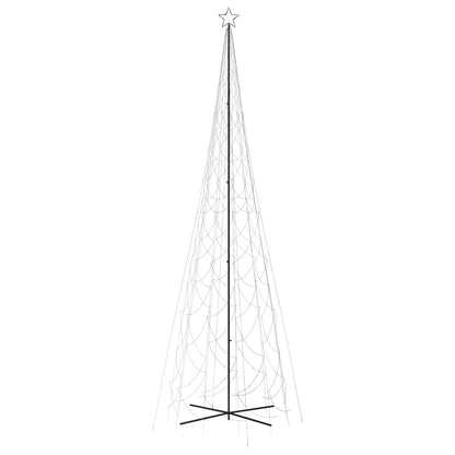 Árvore de Natal em cone 3000 luzes LED 230x800 cm branco frio